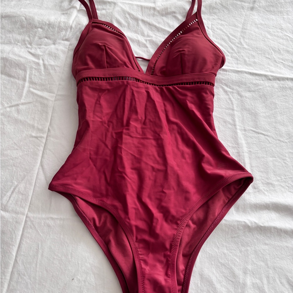 Red One-Piece Swimsuit